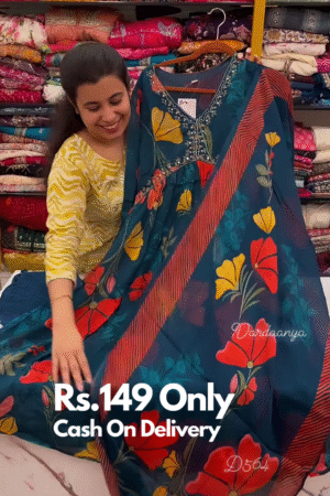 🌺 Stunning Floral Kurti Set 💃