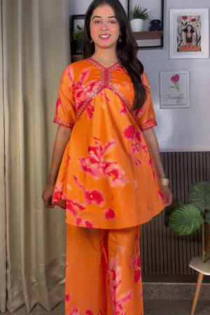 Sunshine Yellow Festive Kurta Set with Intricate Embroidered Detailing