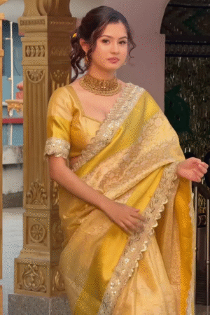 Royal Gold Zari Saree