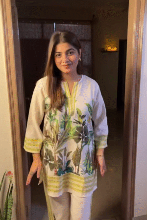 Powder Blue Embroidered Kurta Set