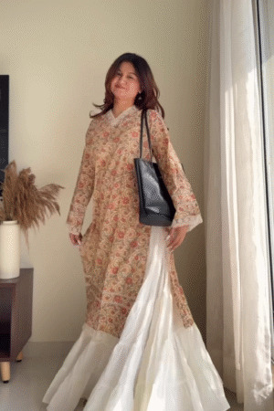 Printed Kurti with Sharara Set