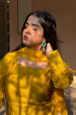 Yellow Elegant Ethnic Suit